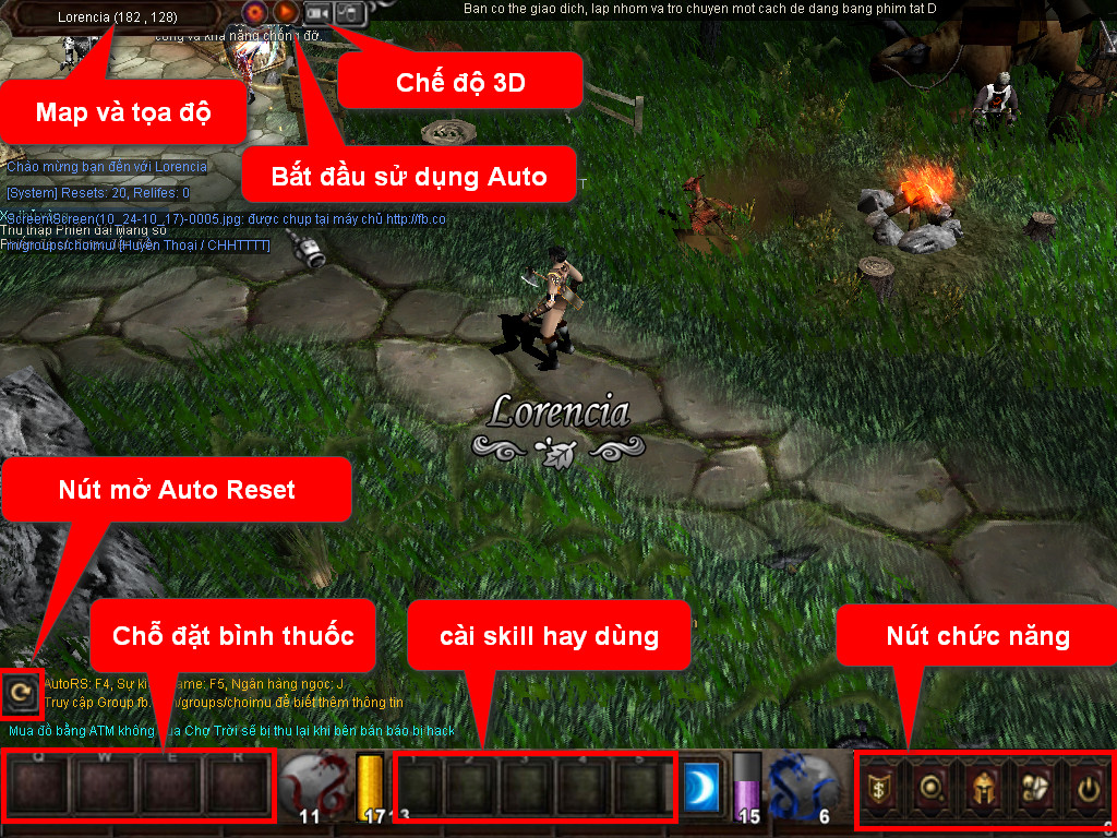Chức năng chính của Game MU Liên Việt Chức năng chính của Game MU Liên Việt