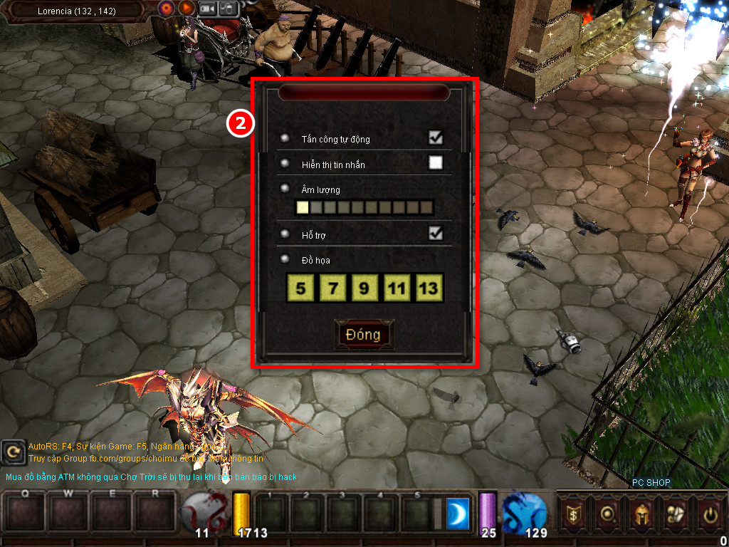 Chức năng chính của Game MU Liên Việt Chức năng chính của Game MU Liên Việt